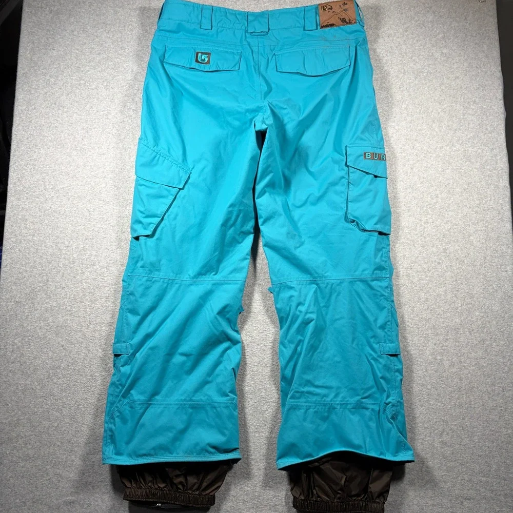 Burton Snowboard Pants Mens XL Blue Dryride Cargo Insulated Winter Ski Pockets